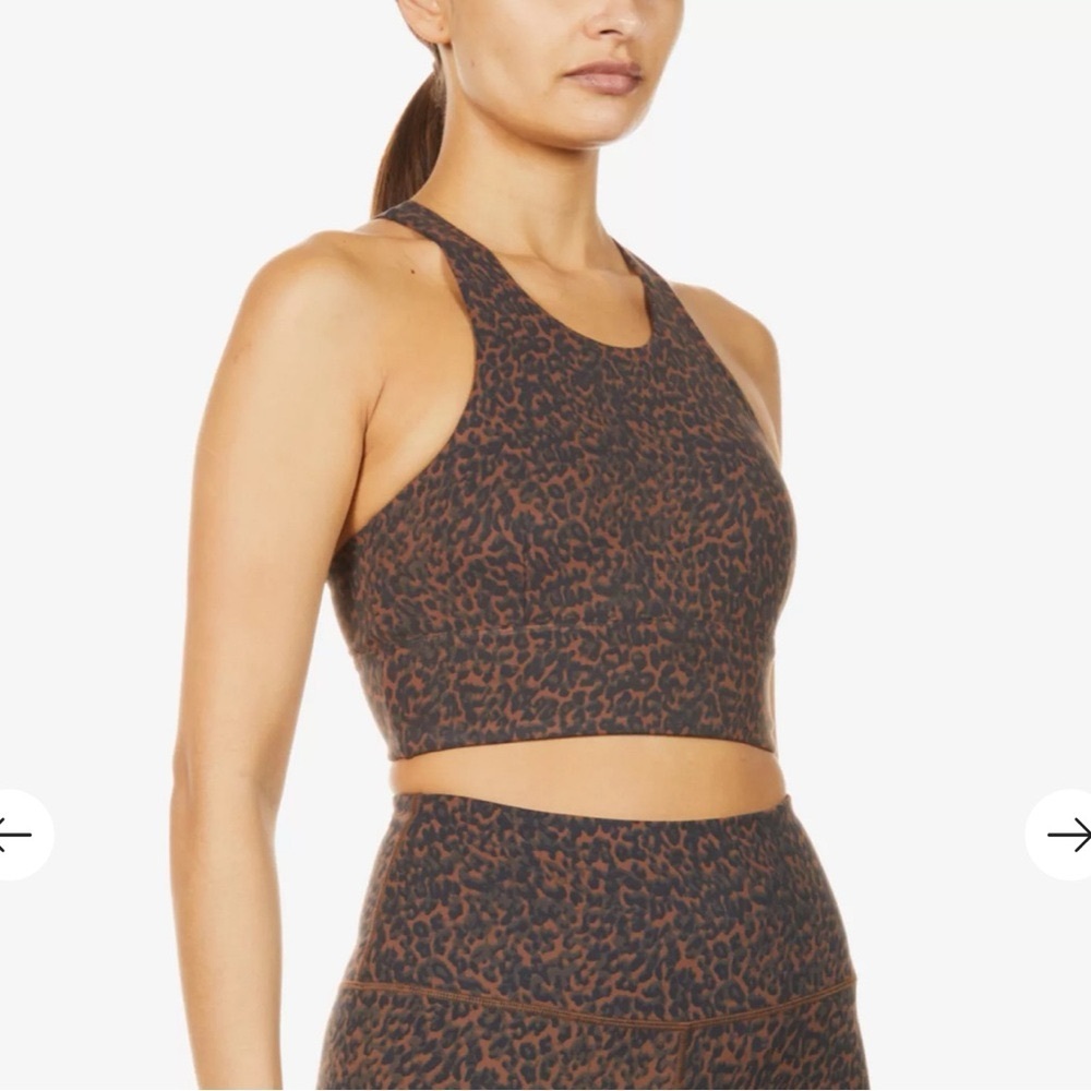 Varley Leopard Print Sports Bra - Picture 6 of 7